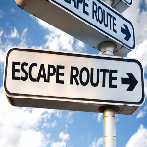 escape route sign