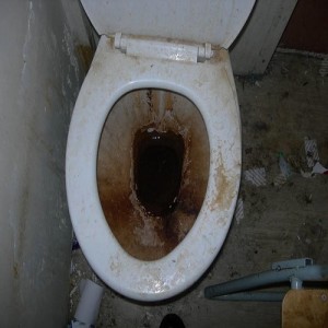 A toilet in a uk prison cell