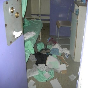 An "empty" cell on G wing at Pentonville prison
