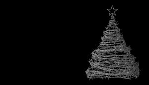 Christmas Tree Made From Barbed Wire